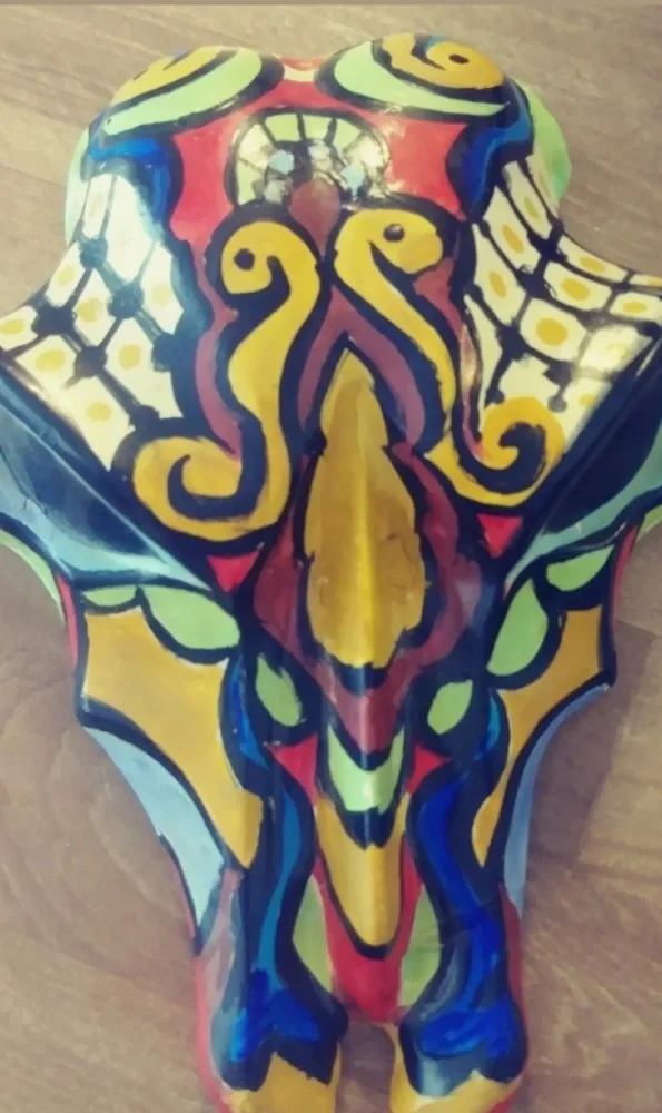 Handmade Wall Mask art hanging